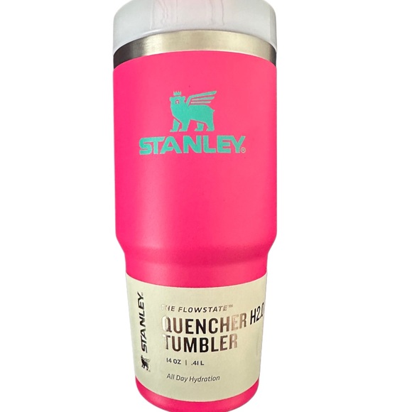 NWT Stanley Bright Pink Travel Tumbler with Straw - Picture 4 of 5